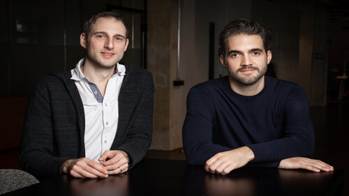 Porträt der NAVIT-Mitbegründer Martin Miodownik und René Braun